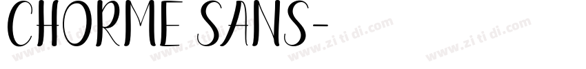 chorme sans字体转换